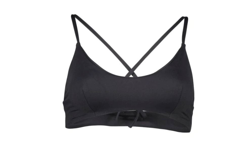 CAROLINE JET BLACK BRALETTE