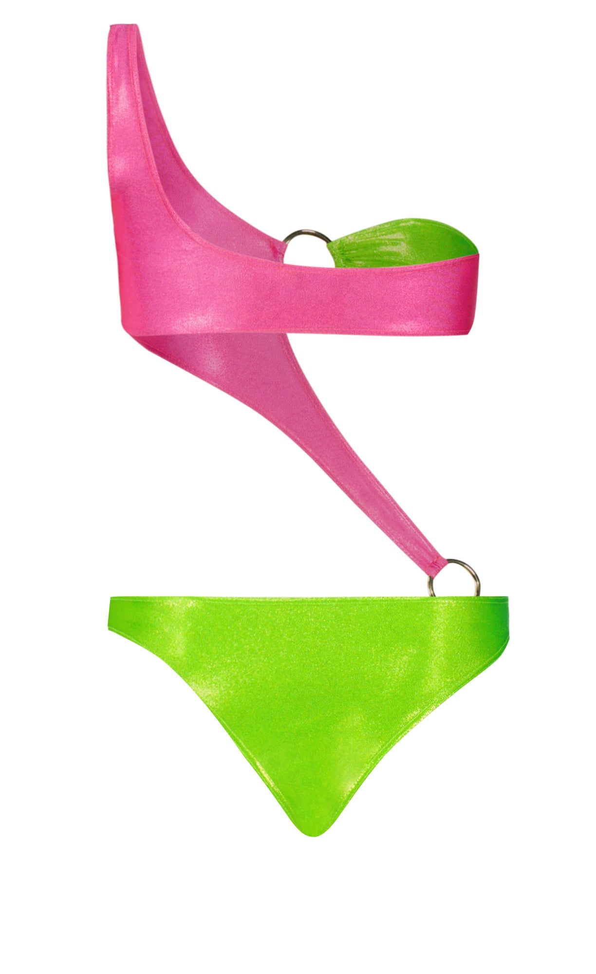 NAOMIE FUSHIA & NEON - Blue Lagoon Swimwear