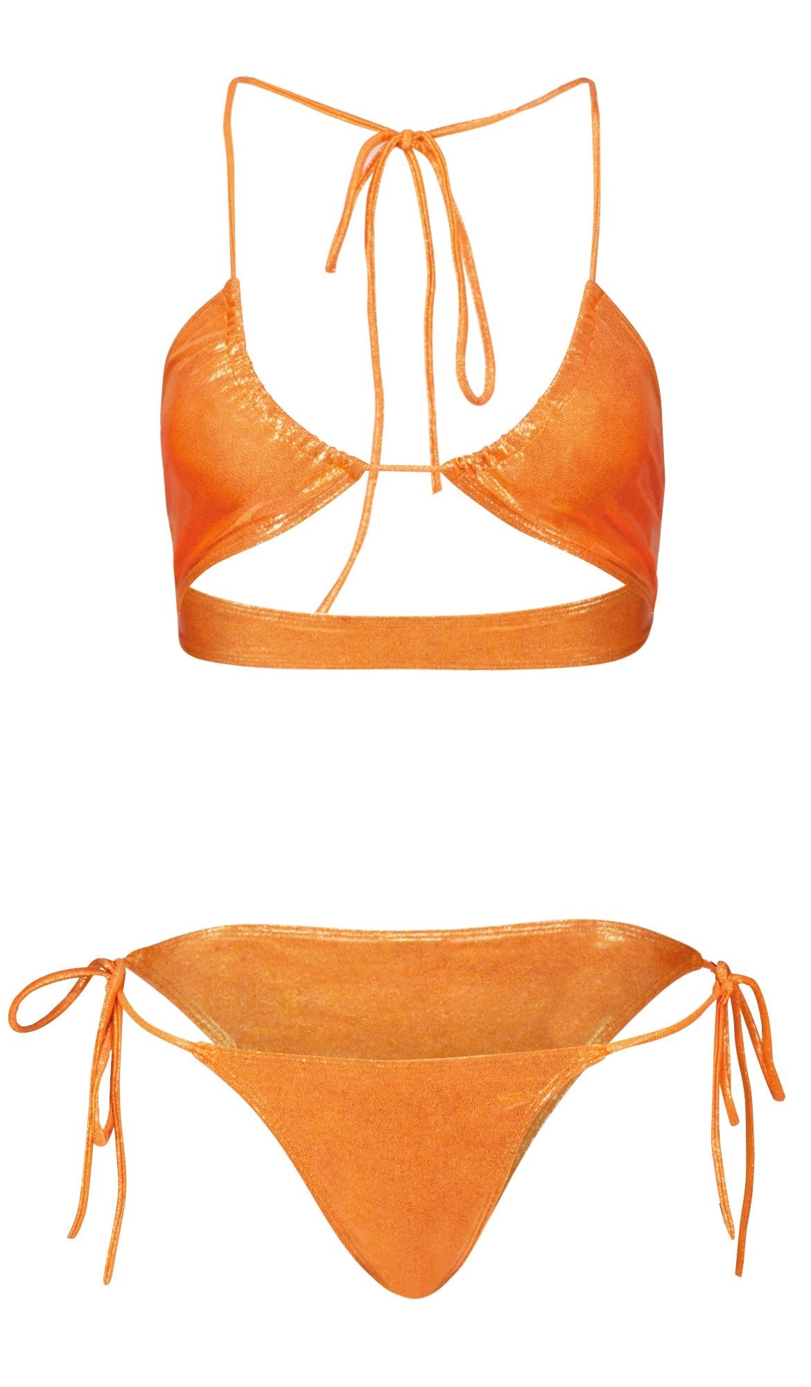 CINDY ORANGE SET - Blue Lagoon Swimwear Bikini set